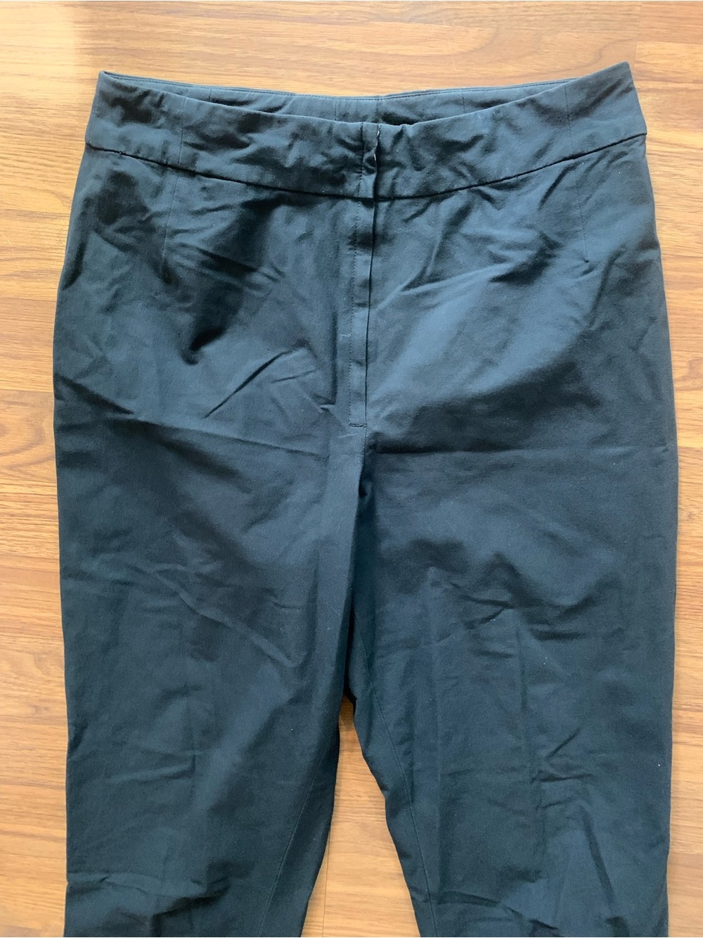 VINTAGE Jil Sander Linda Dresner Collab Tailored Straight Trousers Black 40 - Picture 3 of 8